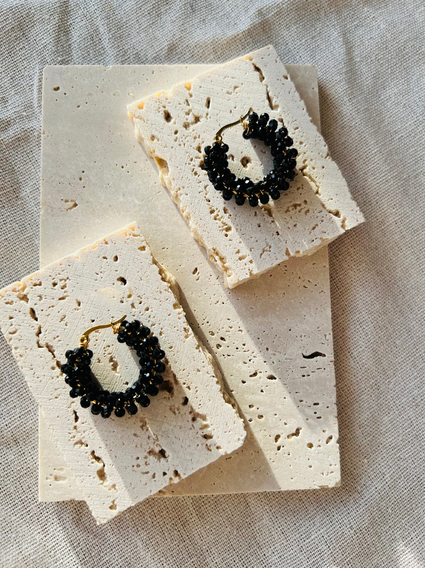 Black Loop - Earrings